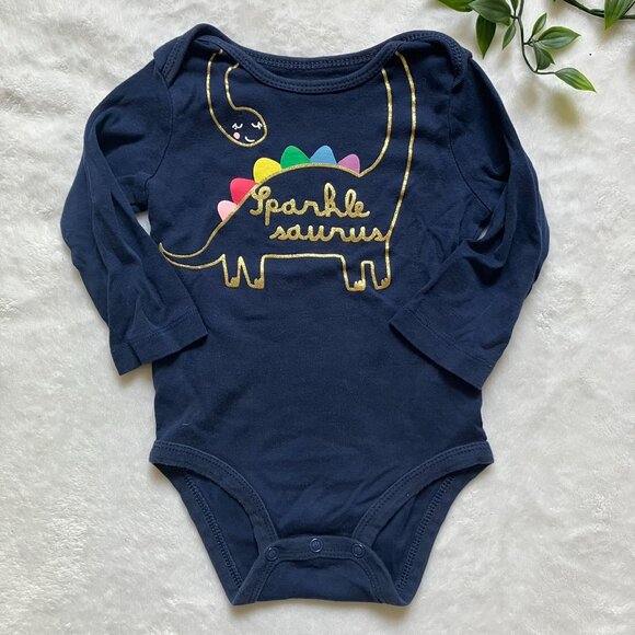 Carter’s 9M 4-Piece Bodysuit Bundle + Holiday Silent Night Bonus GUC Baby Girl - Picture 8 of 16